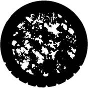 Standard Steel Gobo #7764   Amorphous   Size E 37.5mm