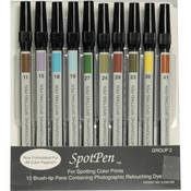 Spotpen Group No.2 Retouching Pen Set for Color Prints   Set of 10