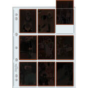 120 9HB Archival Storage Page for 9 Negatives (2.6 x 3.6  Pockets, 25 Pack)
