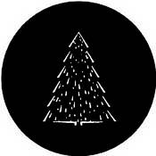 Standard Steel Gobo #7363   Christmas Tree C