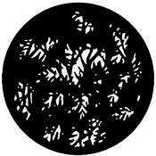 Standard Steel Gobo #7780   Dense Leaves   Size A 100mm