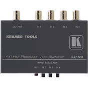 4X1VB Mechanical Video Switcher, 4x1, Composite (BNC), Mini Series