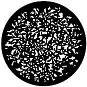 Standard Steel Gobo #7732   Realistic Leaves   Size A 100mm