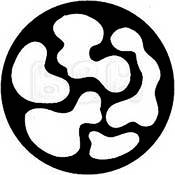 Standard Steel Gobo #7722   Breakup (Large)   Size A 100mm