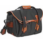 335 Shoulder Bag (Black with Tan Leather Trim)