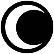 Standard Steel Gobo #7154   Half Moon   Size A 100mm