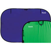 Chromakey Collapsible Background   5x6    Blue Green