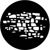 Standard Steel Gobo #7618   Stonewall 2   Size B 86mm