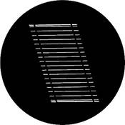 Standard Steel Gobo #7717   Oblique Blinds   Size E 37.5mm