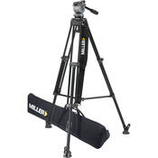 DS 10 Aluminum Tripod System   consists of: DS 10 Fluid Head, DS 1 Stage Tripod, Mid Level Spreader and Softcase   Supports 10 lbs