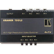 4X1V Mechanical Video Switcher, 4x1, Composite (RCA), Mini Series