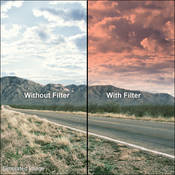 4x6  Graduated Pop Red Resin Filter   Hard Edge
