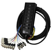 StageMaster Snake 16 Channel Stagebox to Fanout (12x Send   4x XLR Male Return) (25 )