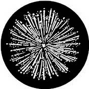 Standard Steel Gobo #7767   Fireworks 2