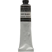 Oil Color Paint: Ivory Black   3 4x4  Tube