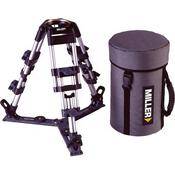 Baby Aluminum 2 Stage Tripod Legs (100mm Bowl) with On Ground Spreader and Carry Case   Supports 50 lbs