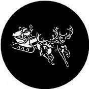 Standard Steel Gobo #7720   Santa & Sleigh