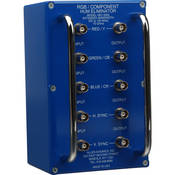 HEC 5000 Video Hum Eliminator, Hum and Noise Eliminator, Five Channel I O, 75 ohms, Aluminum Housing