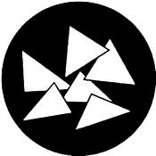 Standard Steel Gobo #7415   Triangles   Size B 86mm