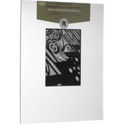 Mat   Fits Gallery and Presentation Frames, 11x14  with 5x7  Opening, White with Black Bevel   Portrait Format