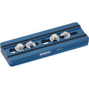 QPL 3 Arca Type Quick Release Plate for Q Base System, 4.7  Long   with 1 4 20  & 3 8  Screws