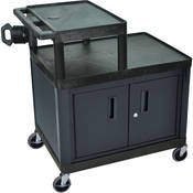 OHT 42C Over Head Table w Cabinet (BLK)