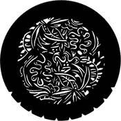 Standard Steel Gobo #7212   Tropical Flora   Size M 66mm