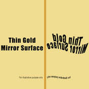 Mirror   55 x 30  Roll   Thin Gold