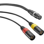 AC 20 5 Pin XLR Female to 2 3 Pin XLR Male Adapter Y Cable   3.3