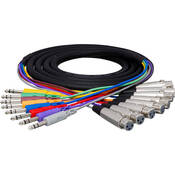 STX803F 8 Channel Stereo Male 1 4  Phone to Female 3 Pin XLR Snake Cable   9.9  (3 m)
