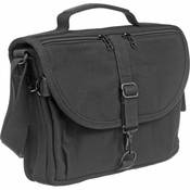 F 802 Reporter s Satchel Shoulder Bag (Black)