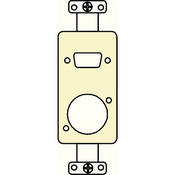 SS PDSXL IVO Neutrik XLR & D Sub Hole Plate (Ivory)