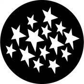 Standard Steel Gobo #7112   Stars 1   Size A 100mm