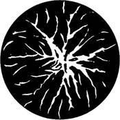 Standard Steel Gobo #7284   Kinetic Burst   Size E 37.5mm