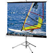 Diplomat R Portable Tripod Projection Screen   72 x 96    120  Diagonal   Video Format (4:3 Aspect)   Matte White with Black Carpeted Case