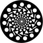 Standard Steel Gobo #7428   All Sorts   Size A 100mm