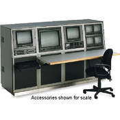K8556 Four Bay 19 1 4  Slope Security Console (System 85 Series)