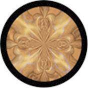 Standard Color Glass Spectrum Gobo #86739 Quicksilver Gold (86mm = 3.4 )