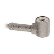 Right Angle Lavalier Cable for ME102 ME104 ME105 Lavalier Mic Capsules with 3 pin Lemo for 3000 & 5000 Series Transmitters (Grey)