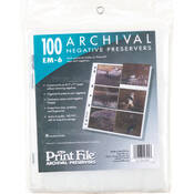 Archival Storage Page for Negatives (Holds 6 Polaroid 665, 100 Pack)