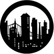Standard Steel Gobo #7270   Modern Skyline   Size A 100mm