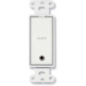 D MJPT Mini Jack Pass Through Plate White Gray