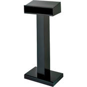 Floor Lectern with Shelf (22.0 x 20.3 x 47.0  and a 26.0 x 18.0  Platform)   Raven