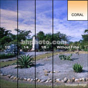 2 x 2  1 8 Coral Soft Edge Graduated Filter