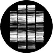 Standard Steel Gobo #7701   Shutters   Size E 37.5mm