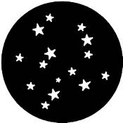 Standard Steel Gobo #7752   Stars 4   Size A 100mm