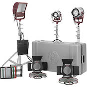 Tweenie Betweenie Softlite Combo 3 Light Kit   consists of: 1  300W Betweenie, 1  650W Tweenie Fresnel, 1  650W Mini Softlite, Barndoors, Scrims, Egg Crate, Filter Holders, Light Stands, Hard Case   NO Bulbs   1600 Total Watts