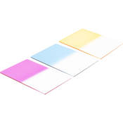 4x6  Graduated Color Resin Filter Set (Cyan, Magenta & Yellow) Hard Edge