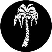 Standard Steel Gobo #7222   Tropical Palm   Size A 100mm