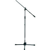 Tripod Microphone Stand with Fixed Boom   Height: 37.75 to 62  (95.9 to 157.5cm) (Black)